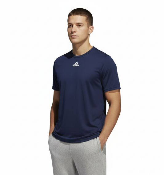 Adidas Camiseta Azul Marino con Logo