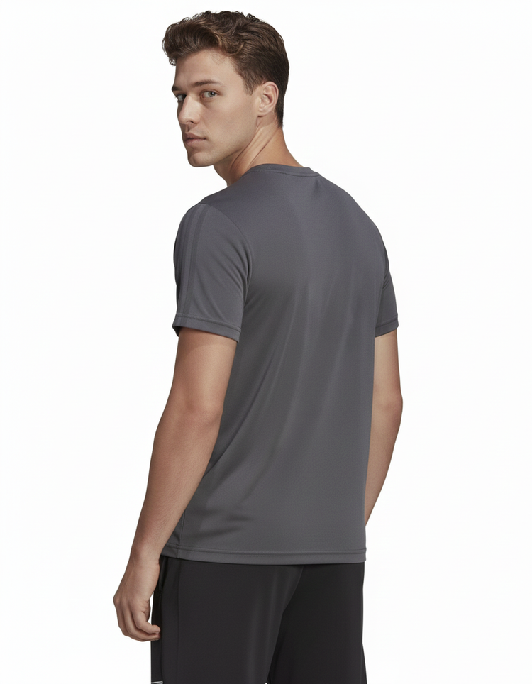 Adidas Camiseta Gris Oscuro con Logo