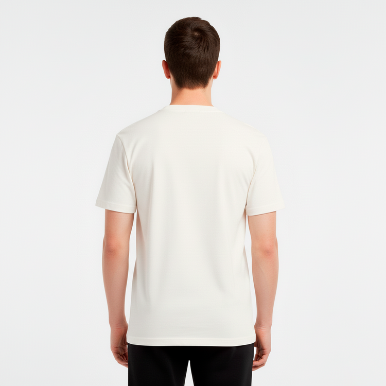 Champion Camiseta Hombre Blanco Hueso