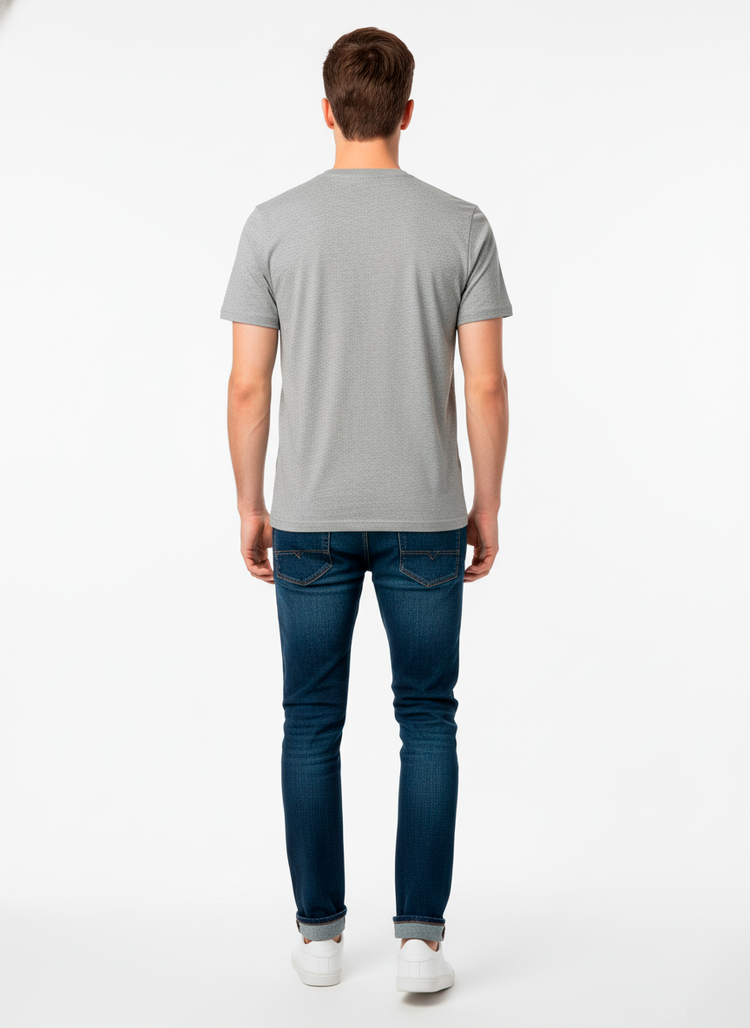 Champion Camiseta Hombre Gris Oscuro