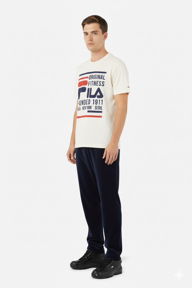 Fila Camiseta Hombre Beige