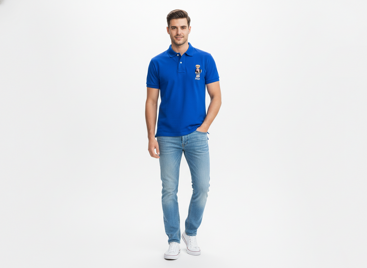 Polo Ralph Lauren Camiseta Hombre Azul Electrico