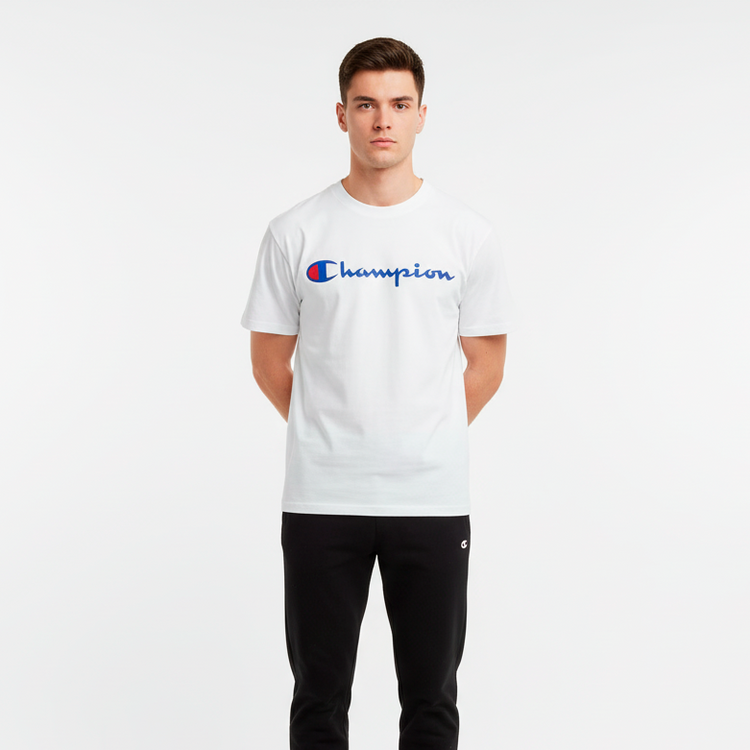 Champion Camiseta Hombre Blanca