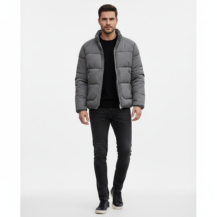Calvin Klein Chaqueta Puff Gris