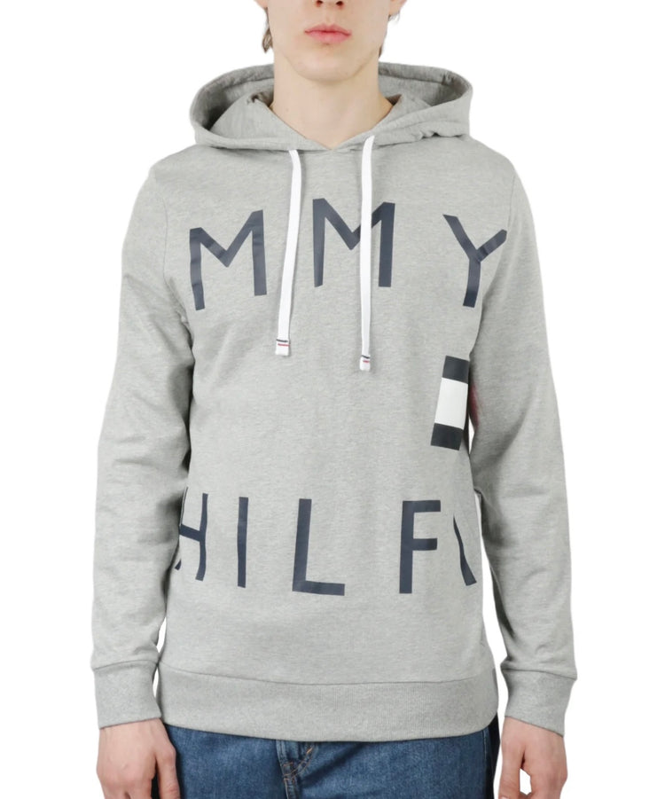 Tommy Hilfiger Suéter con Capucha Gris Frente