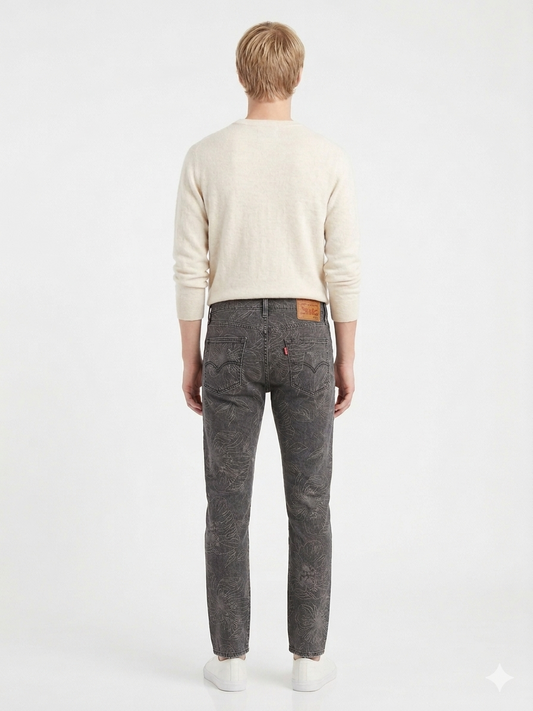Levi’s 512 Slim Taper Jean para hombre Gris Diseño Floral