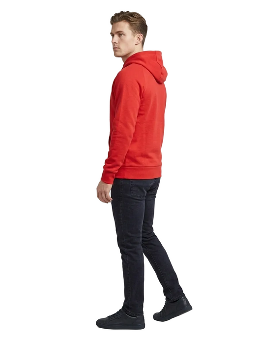 Adidas Hoodie Rojo Con Zip