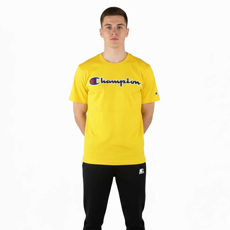 Champion Camiseta Hombre Amarillo