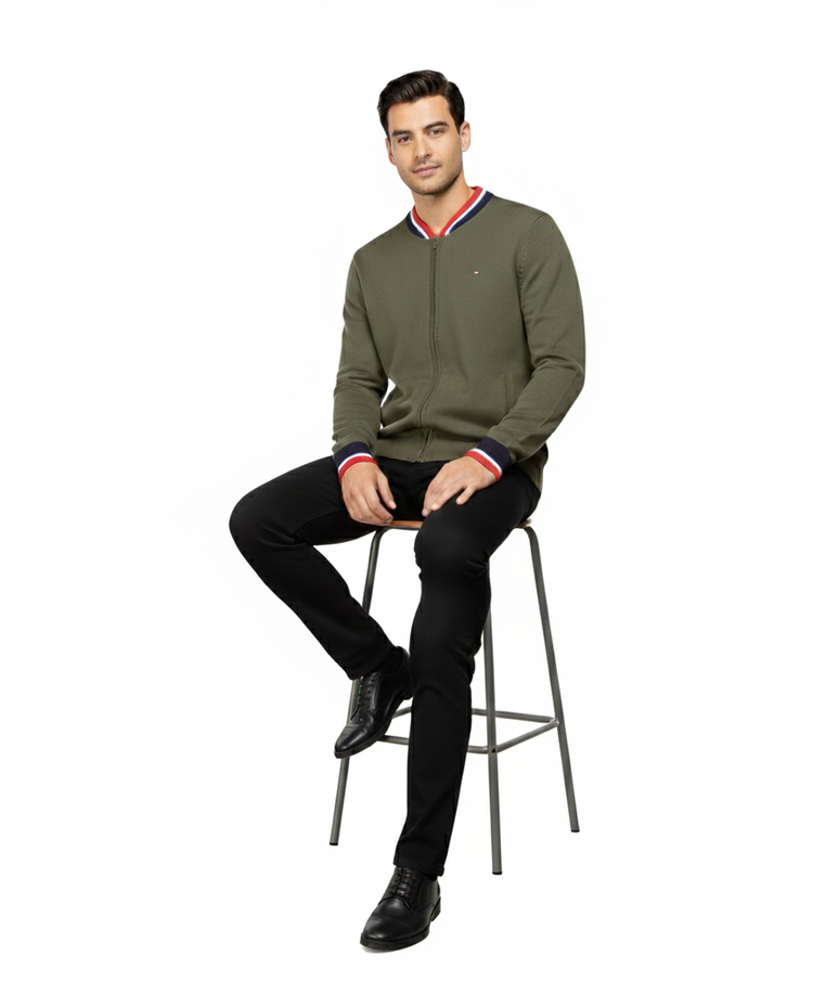 Tommy Hilfiger Suéter Hombre Verde Militar