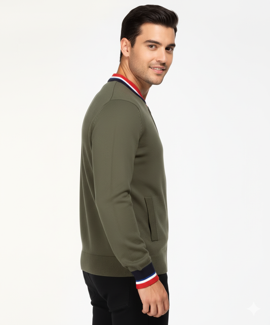 Tommy Hilfiger Suéter Hombre Verde Militar