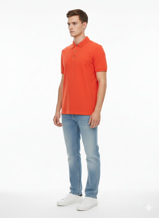 Michael Kors Polo Hombre Naranja