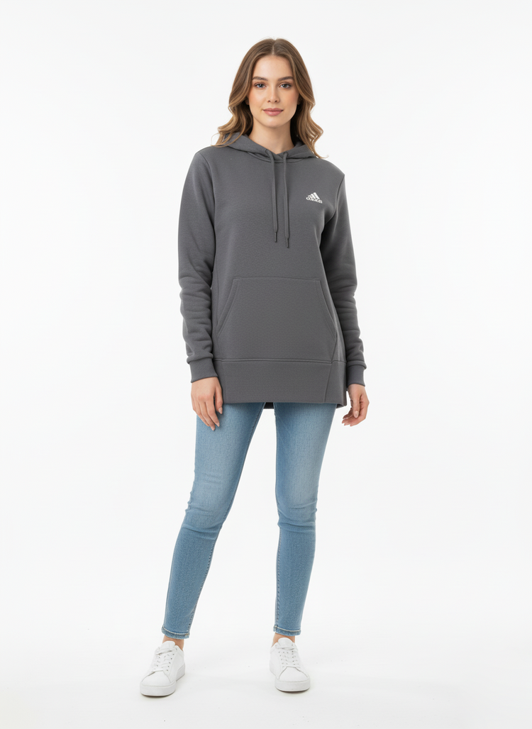 Adidas Hoodie Mujer Azul Acero