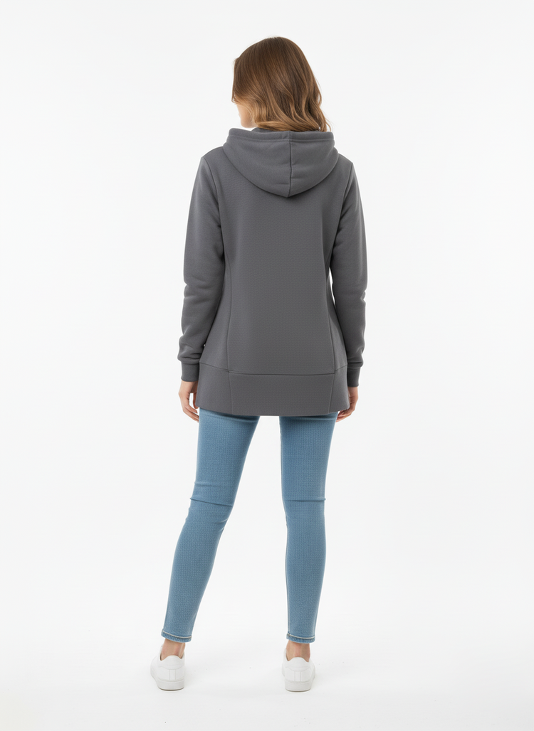 Adidas Hoodie Mujer Azul Acero
