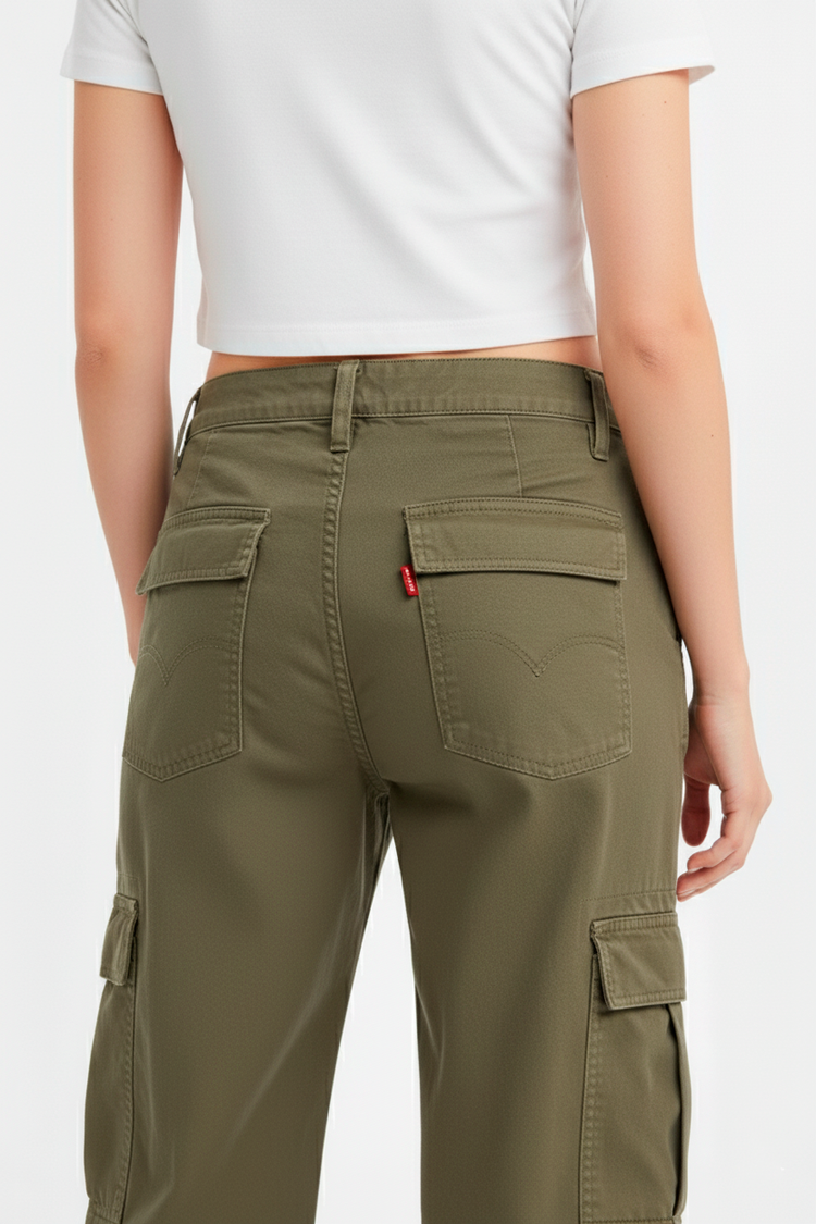 Levi's 94 Baggy Cargos Mujer Verde