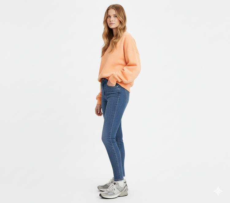 Levi’s 720 High-Rise Super Skinny Jeans Mujer Azul