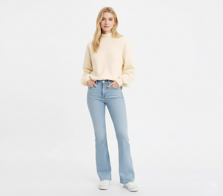Levi’s 725 High-Rise Bootcut Jeans Mujer Azul Claro