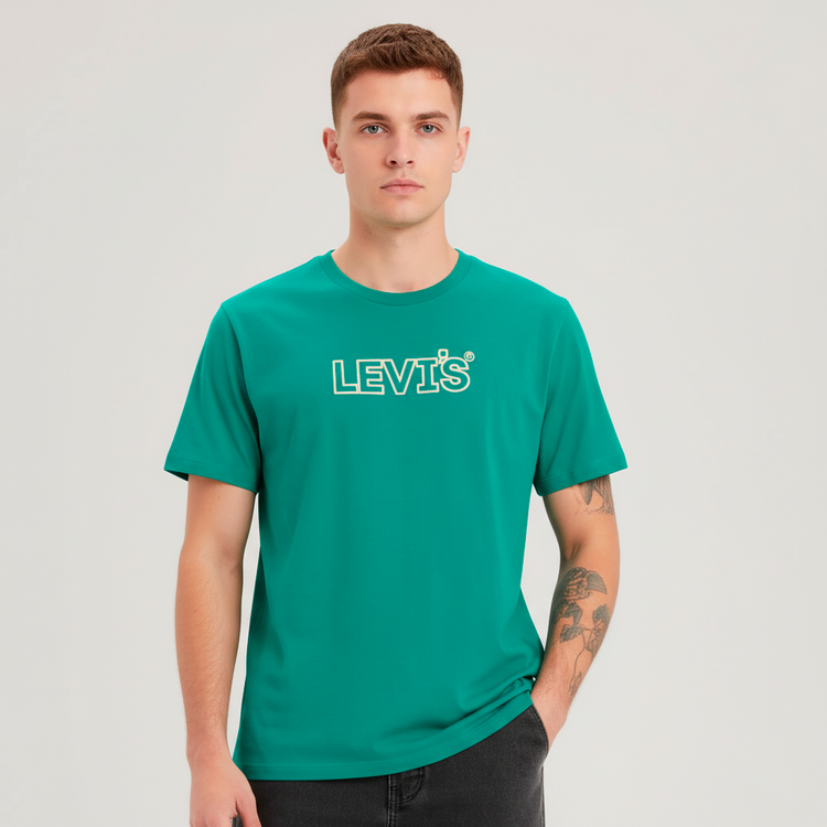 Levi’s Camiseta Hombre Celeste Verde
