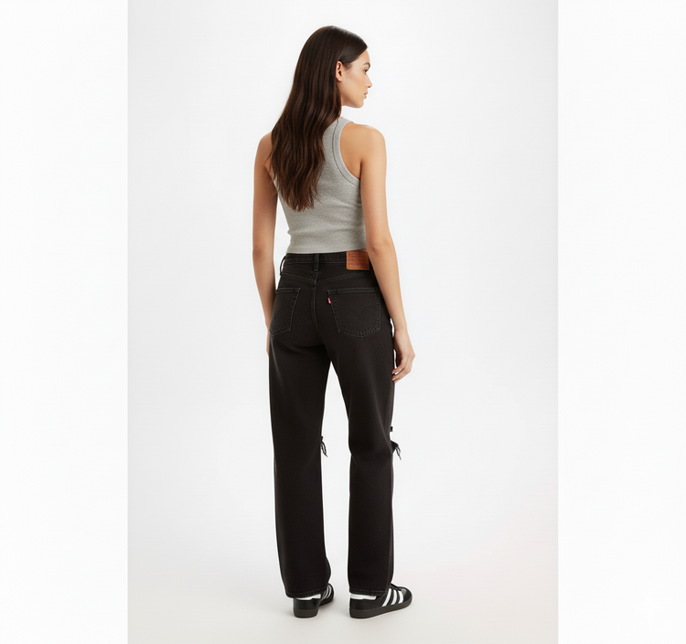 Levi's Baggy Dad Mujer Negro