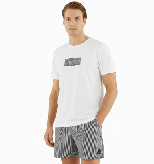 Nautica Camiseta Blanco con Logo