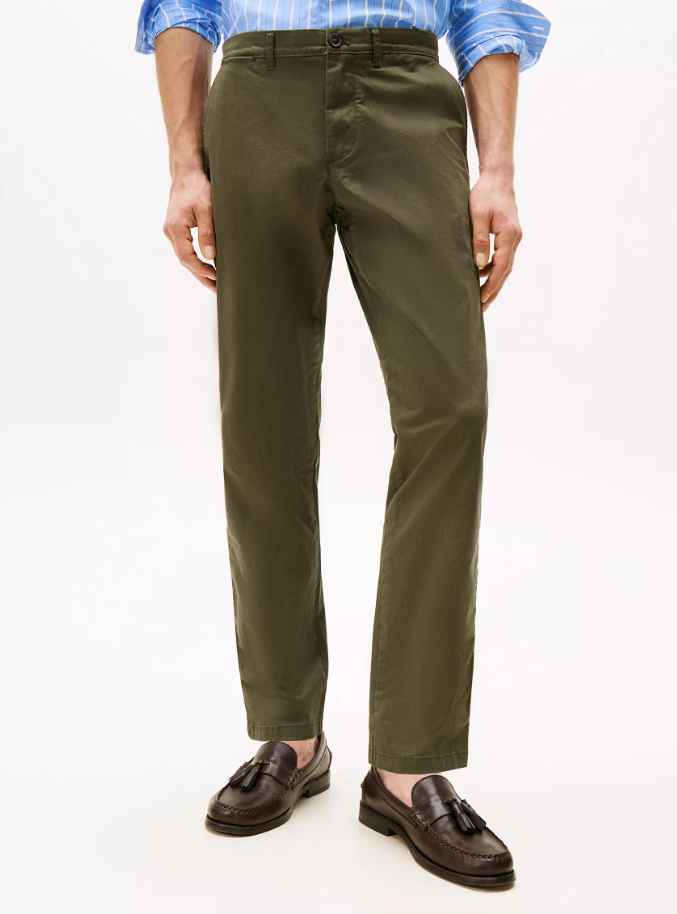 Tommy Hilfiger Pantalon Slim Hombre Verde Militar