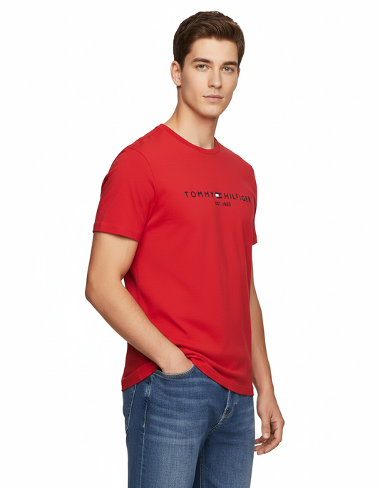 Tommy Hilfiger Camiseta con Logo Rojo