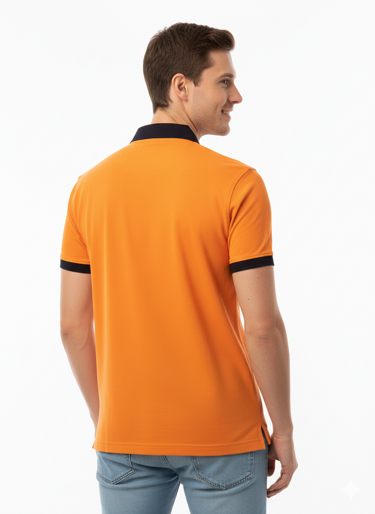 Tommy Hilfiger Polo Hombre Naranja