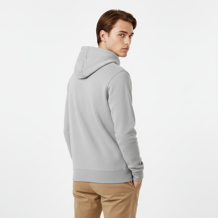 Tommy Hilfiger Suéter con Capucha Gris Logo