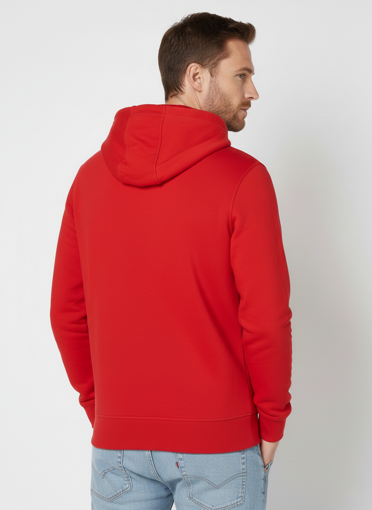 Tommy Hilfiger Suéter con Capucha Rojo Logo