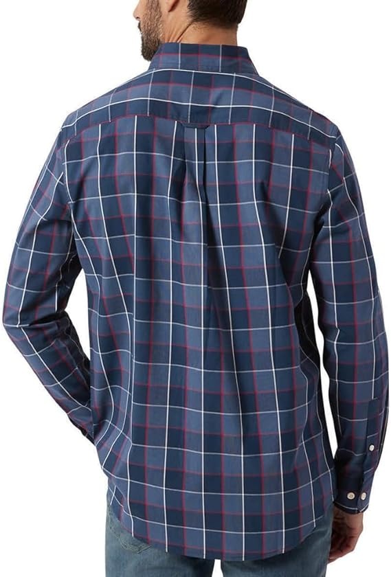 Tommy Hilfiger Camisa Oxford Hombre Cuadros Azul