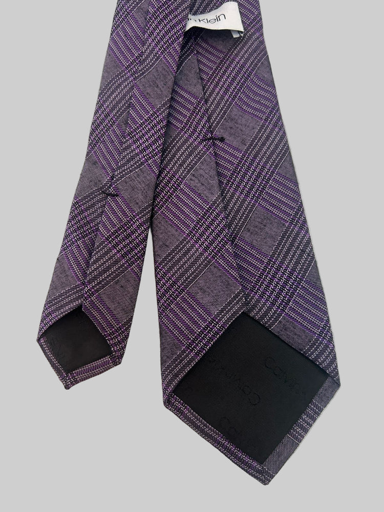 Calvin Klein Corbata Morada con Rayas