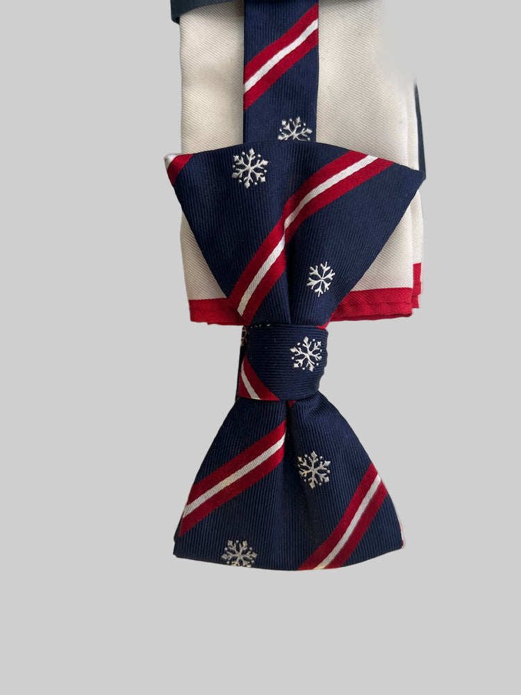 Tommy Hilfiger Corbatin Y Pañuelo Para Niño Blanco/Rojo