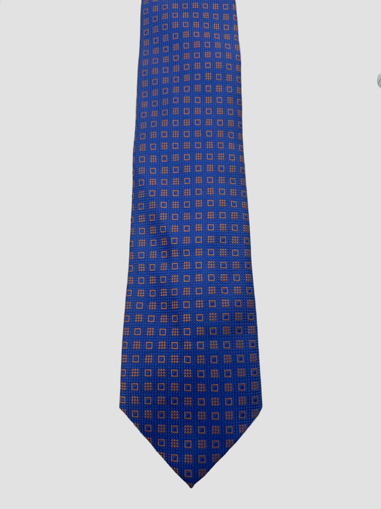 Michael Kors Corbata Celeste con Cuadros