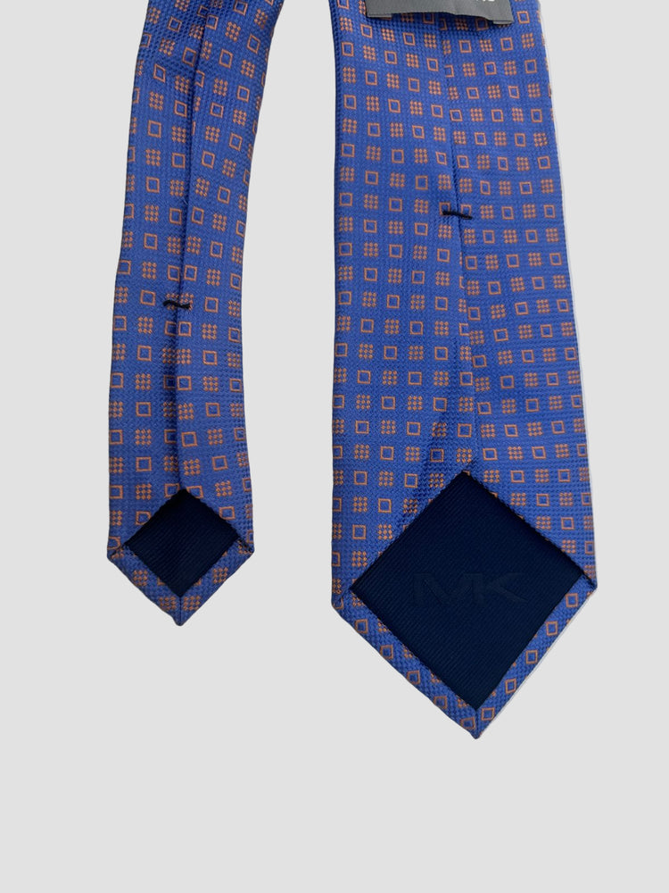 Michael Kors Corbata Celeste con Cuadros