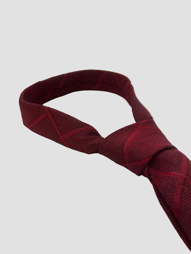 Michael Kors Corbata Rojo Oscuro con Rayas