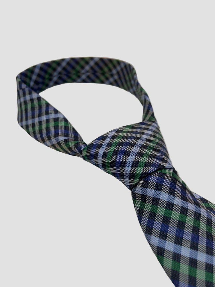 Tommy Hilfiger Corbata Azul/Verde Cuadrados