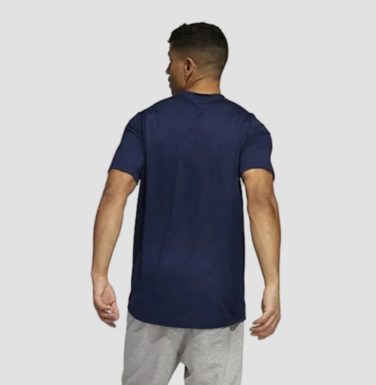 Adidas Camiseta Deportiva Azul Marino