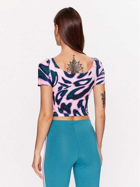 Adidas Camiseta Deportiva Mujer Rosa Pastel
