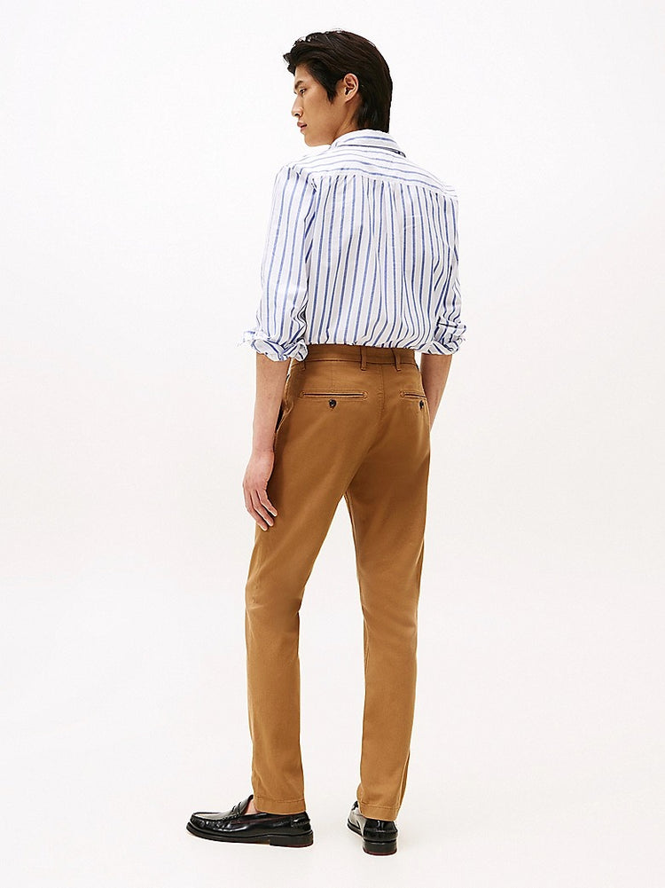 Tommy Hilfiger Pantalon Tela Café Straigth