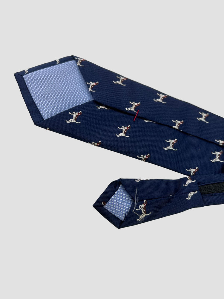 Tommy Hilfiger Corbata para niño Azul Marino Estampado de perros