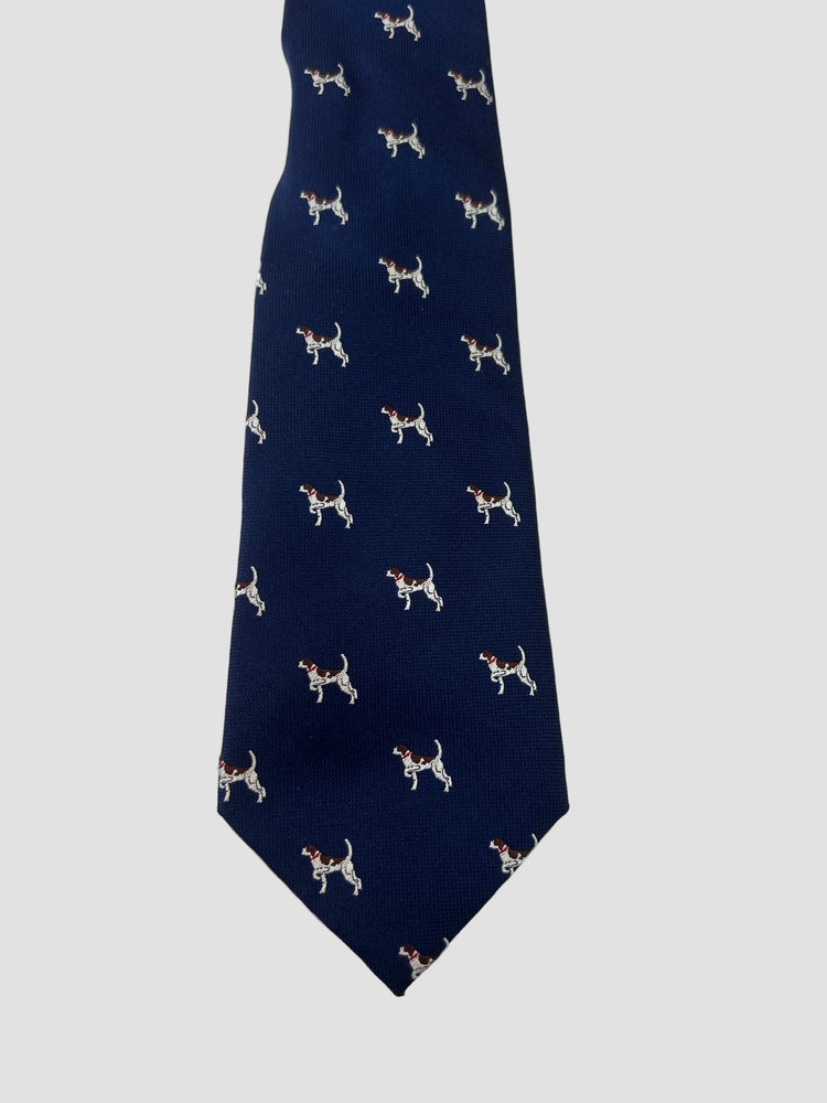 Tommy Hilfiger Corbata para niño Azul Marino Estampado de perros