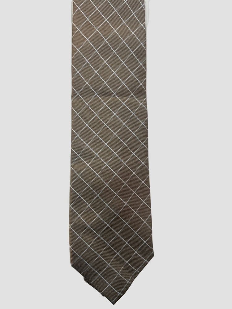 Michale Kors Corbata Beige Rayas