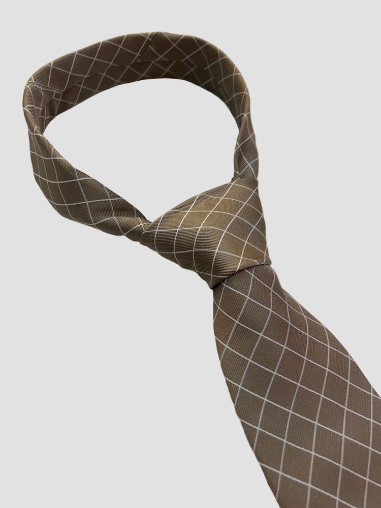 Michale Kors Corbata Beige Rayas