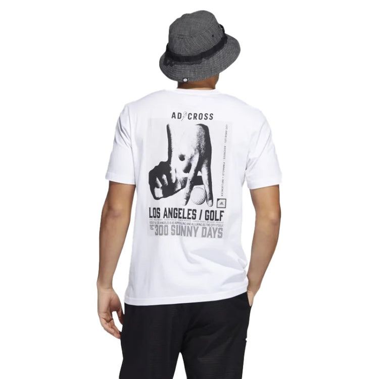 Adidas Camiseta Deportiva Hombre Blanco