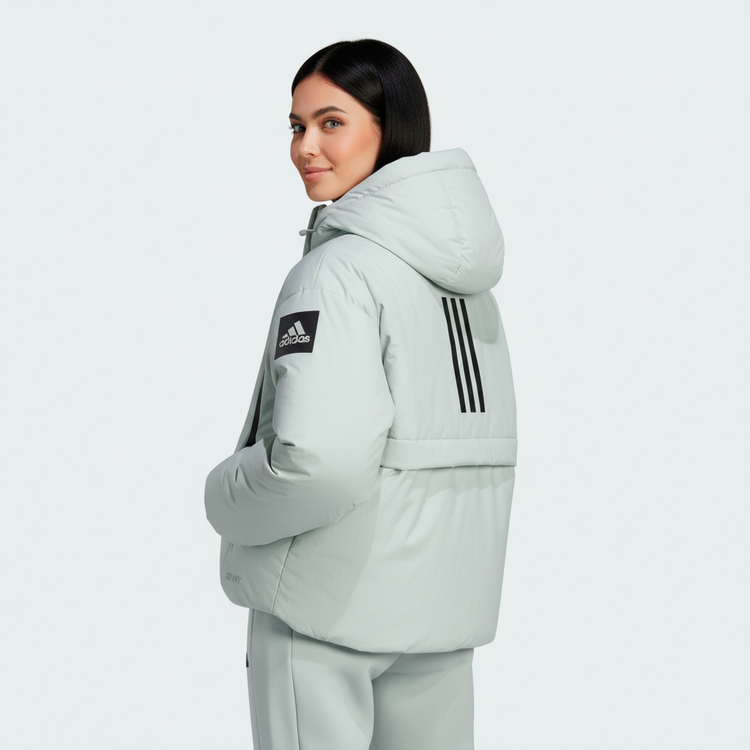 Adidas Chompa Puff Mujer Verde Claro