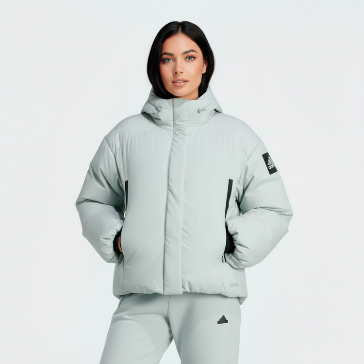 Adidas Chompa Puff Mujer Verde Claro