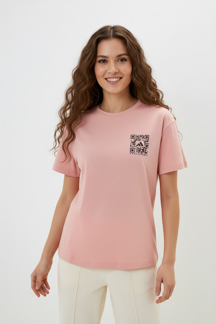 Adidas Camiseta Deportiva Mujer Rosado