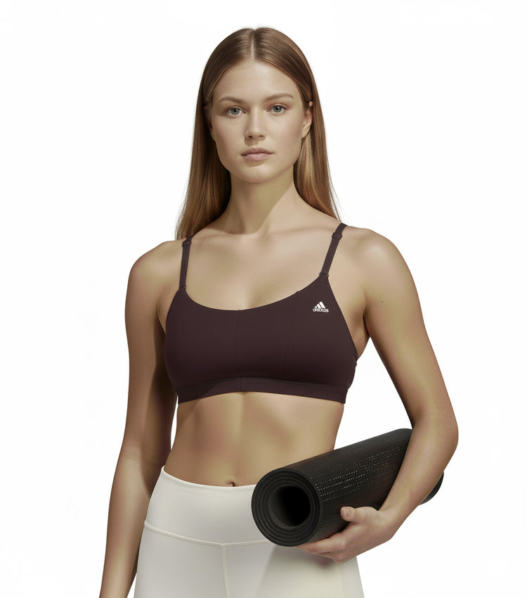 Adidas Bra Deportivo Mujer Vino Tinto