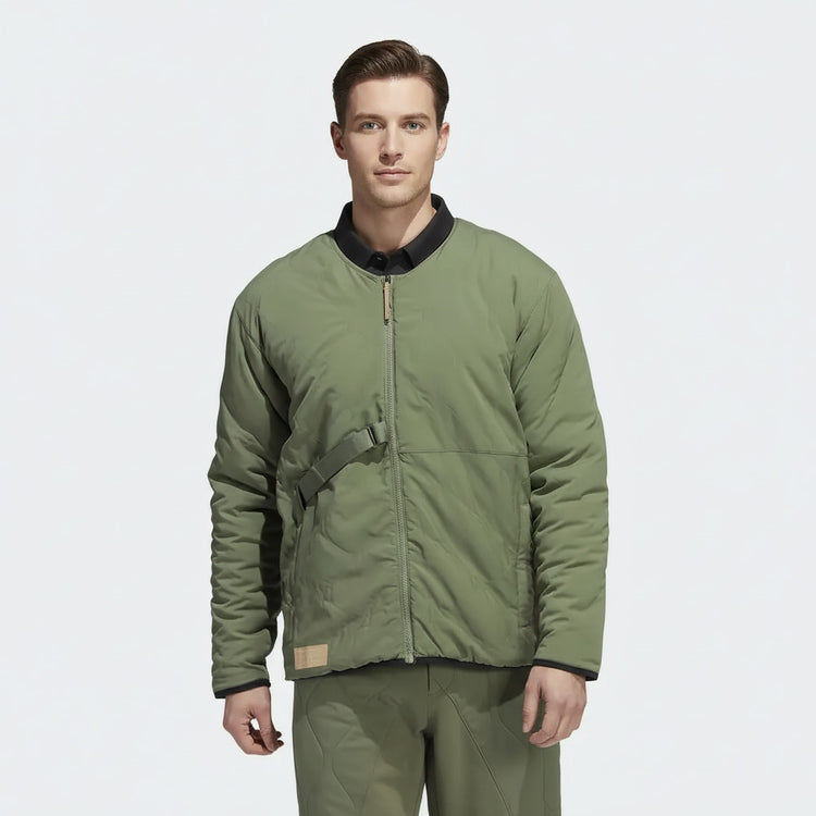 Adidas Chompa Borrego Hombre Beige/Verde