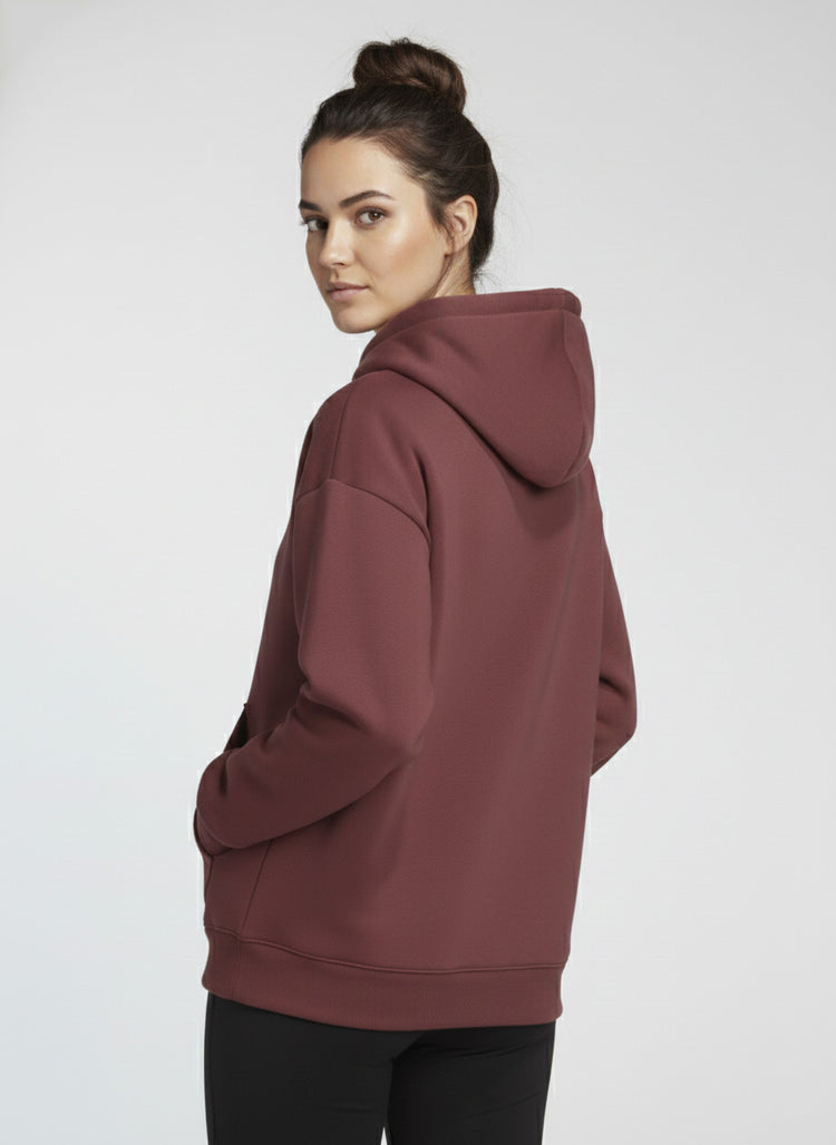 Adidas Hoodie para Mujer Borgoña