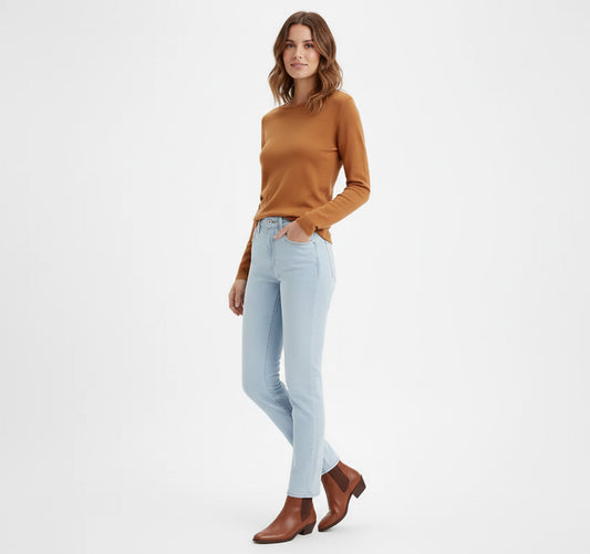 Levi's 724 High-Rise Slim Straight Jeans Mujer Azul